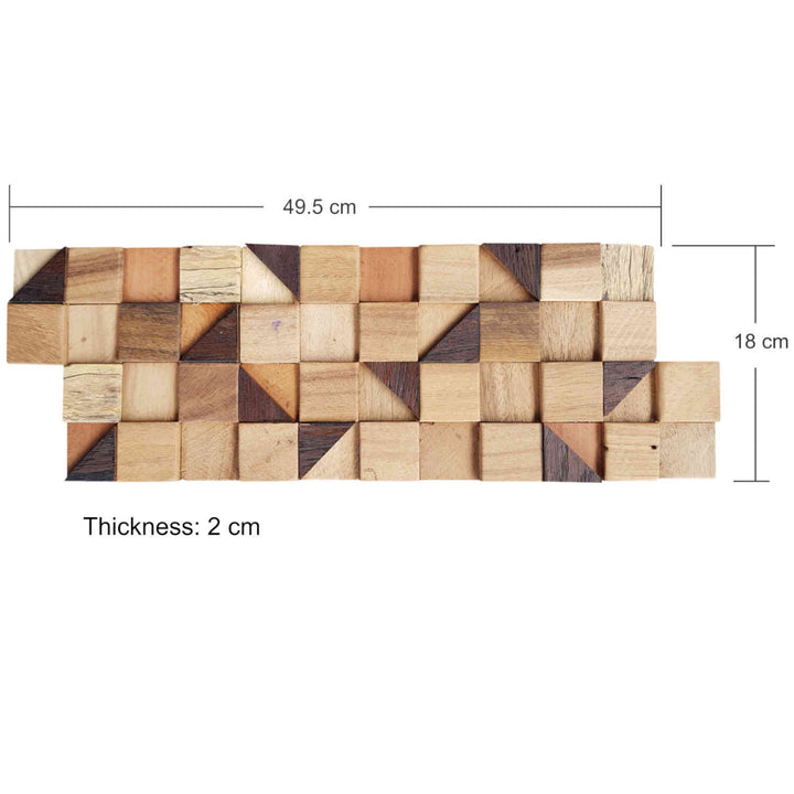 Holz Wandverkleidung Pyramid Cube