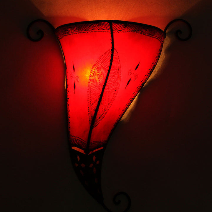 Orientalische Wandlampe Mina Rot
