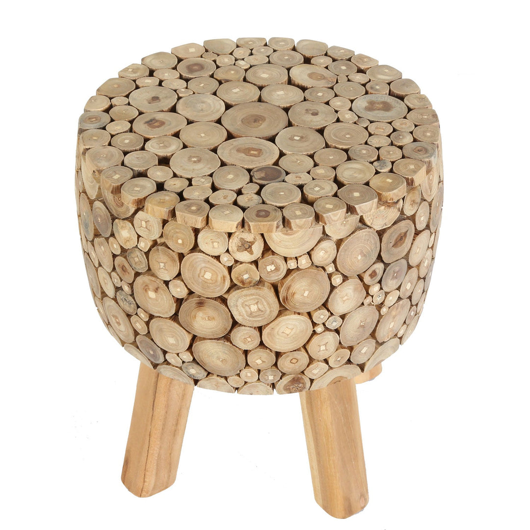 Teak wood stool Samira