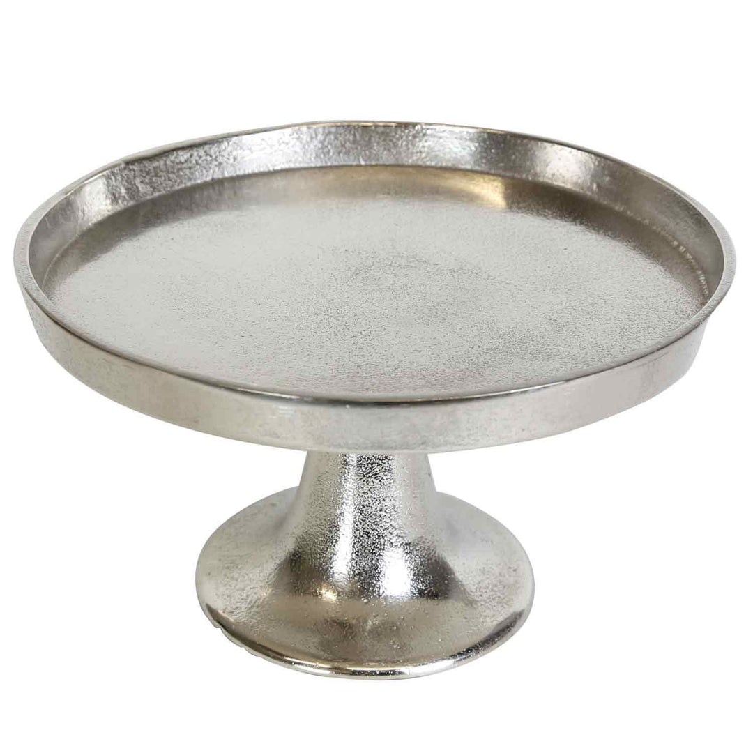 Catania cake plate silver with foot