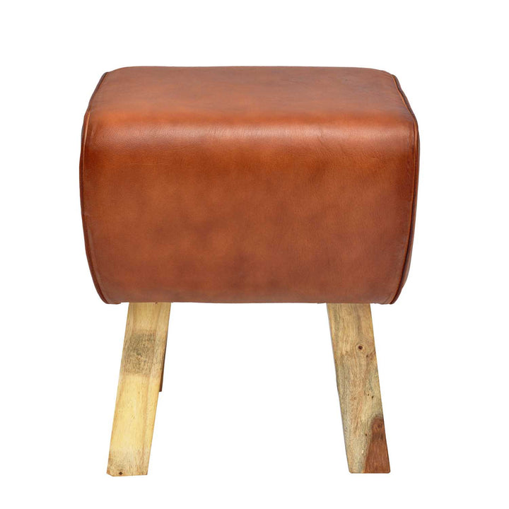 Genuine leather stool Tejas