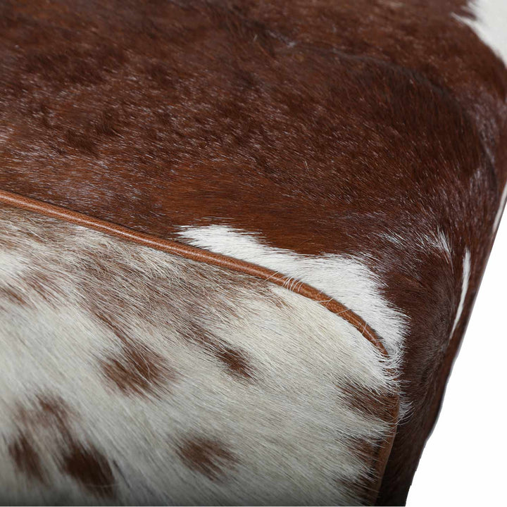 Real leather fur stool Benisha