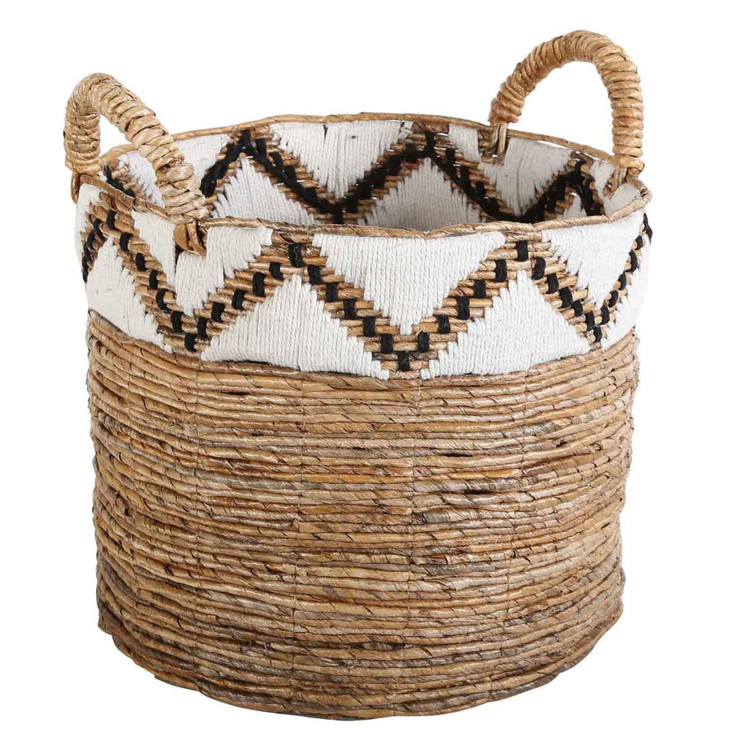 Raja woven basket with border