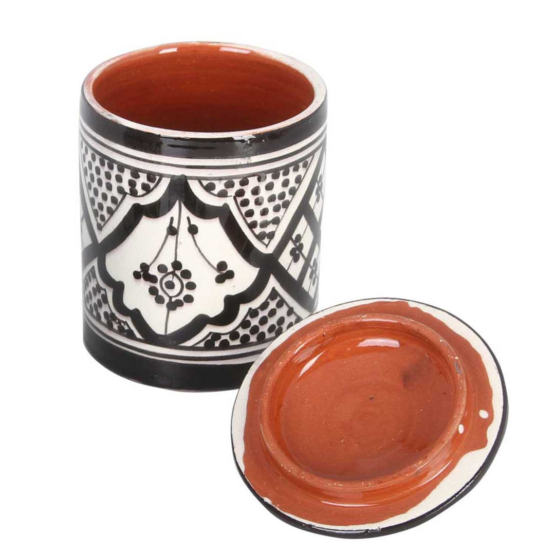 Handbemalte Keramik Zuckerdose
