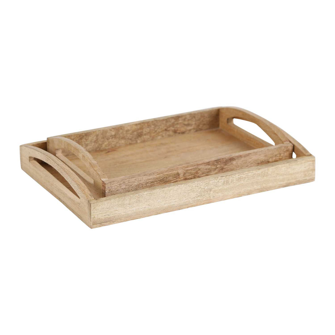 Wooden tray HTB2 set of 2