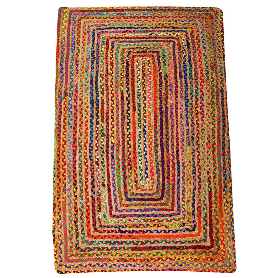 Jute carpet Esha colorful