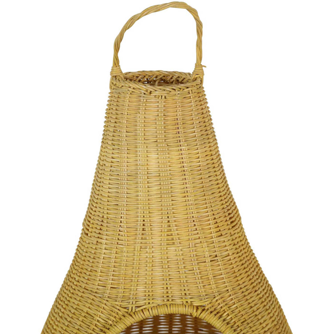 Rattan cat house TIPI with cushions 40x62 cm