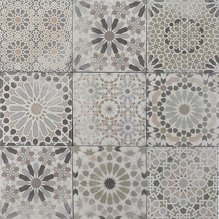 Marokkaanse patchworktegels Arabesque
