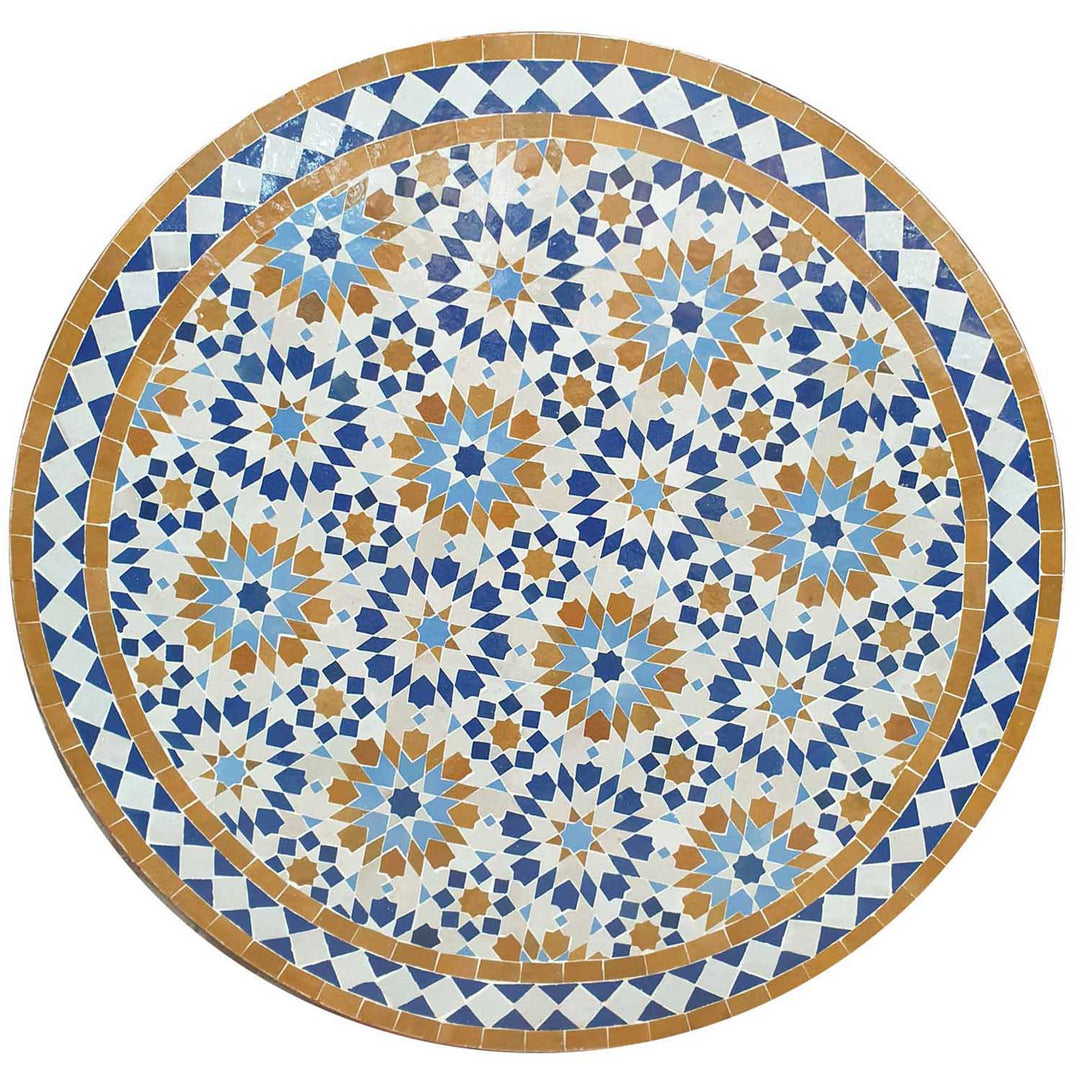 Mosaic table D80 Ankabut brown