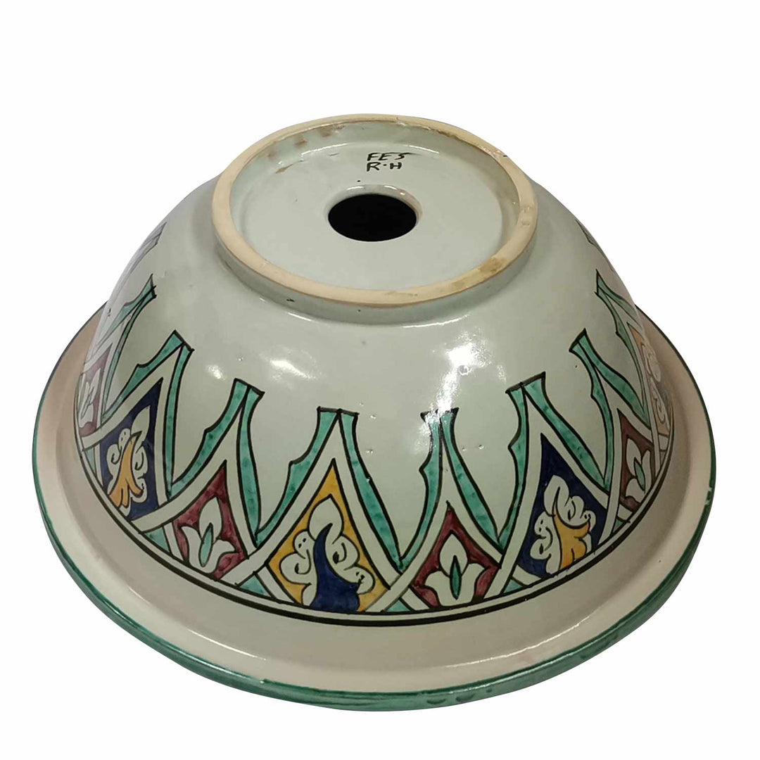 Moroccan ceramic washbasin Fes140