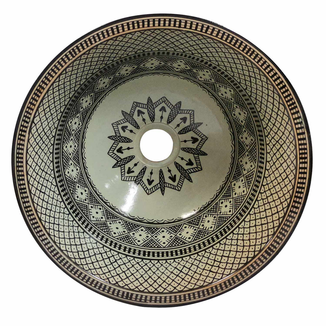 Marokkaanse keramische spoelbak Fes141