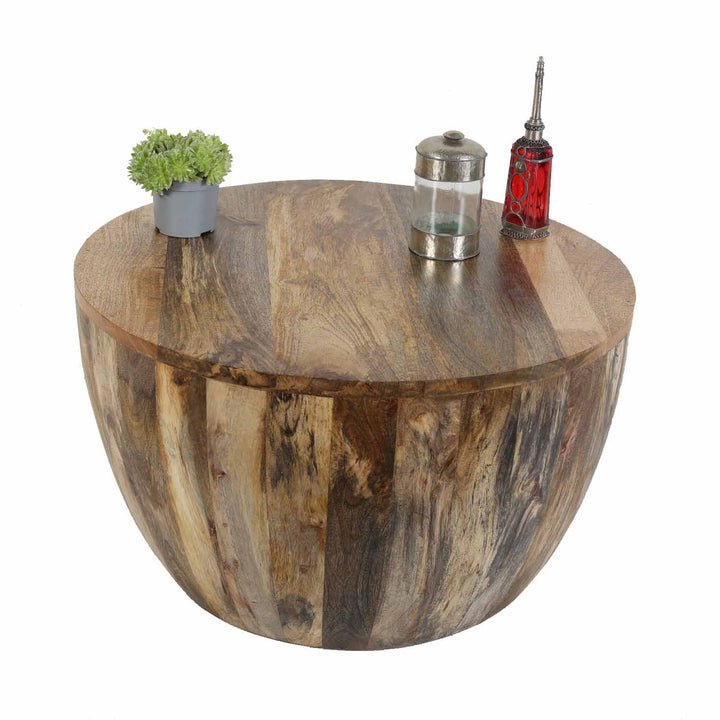 Solid wood coffee table Torino round