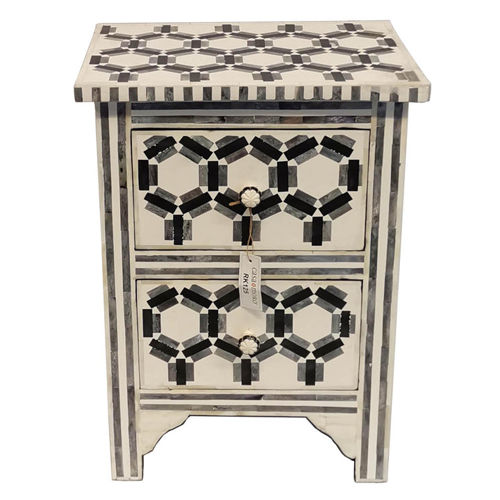Oriental chest of drawers Rama with bone inlays