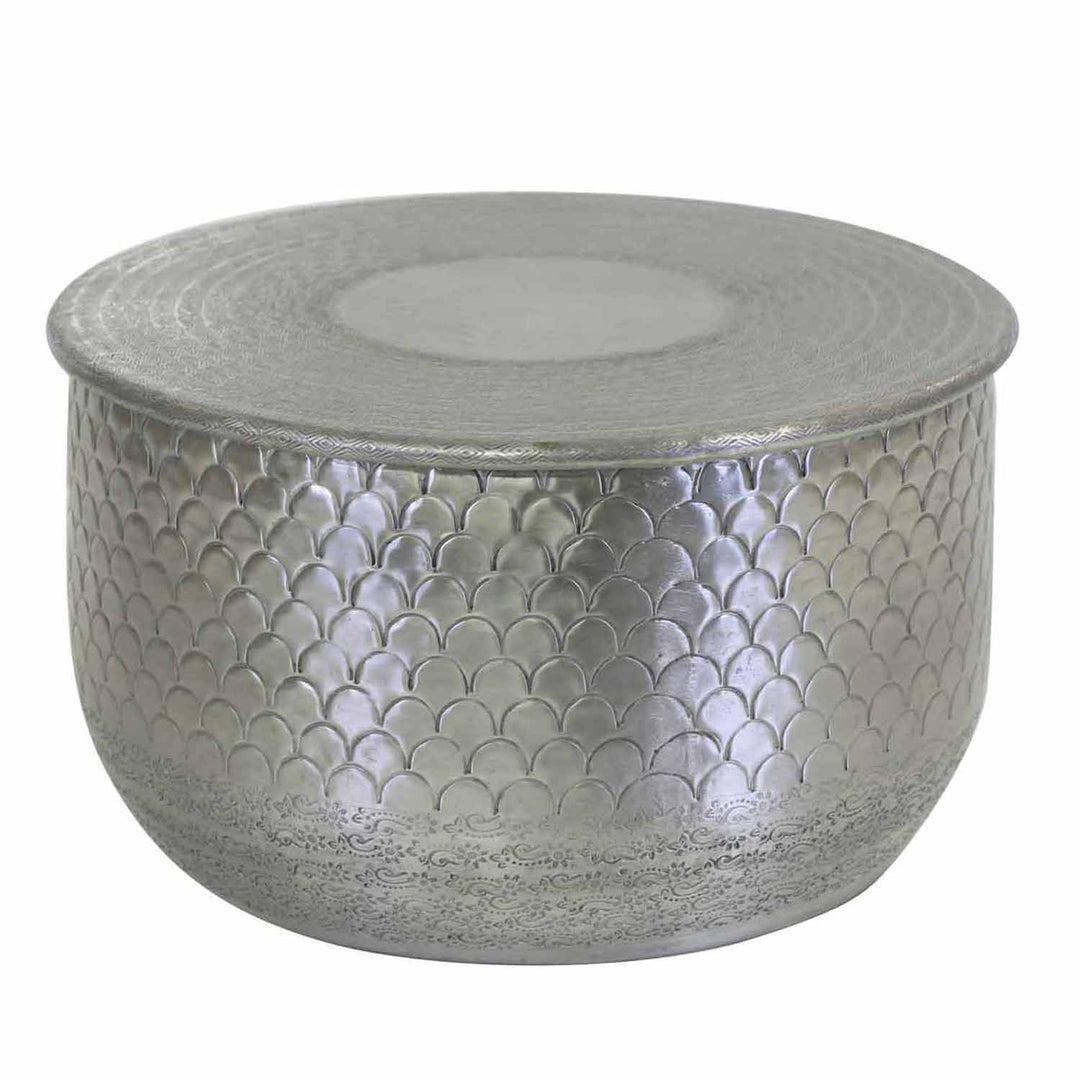 Orientalischer Beistelltisch Alava Silber