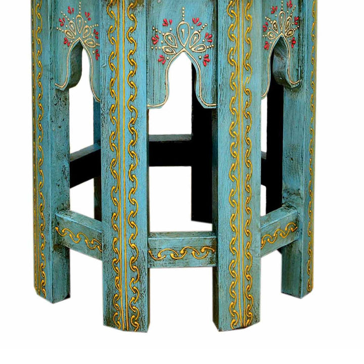 Orientalische Beistelltische Saada Blau 2er Set