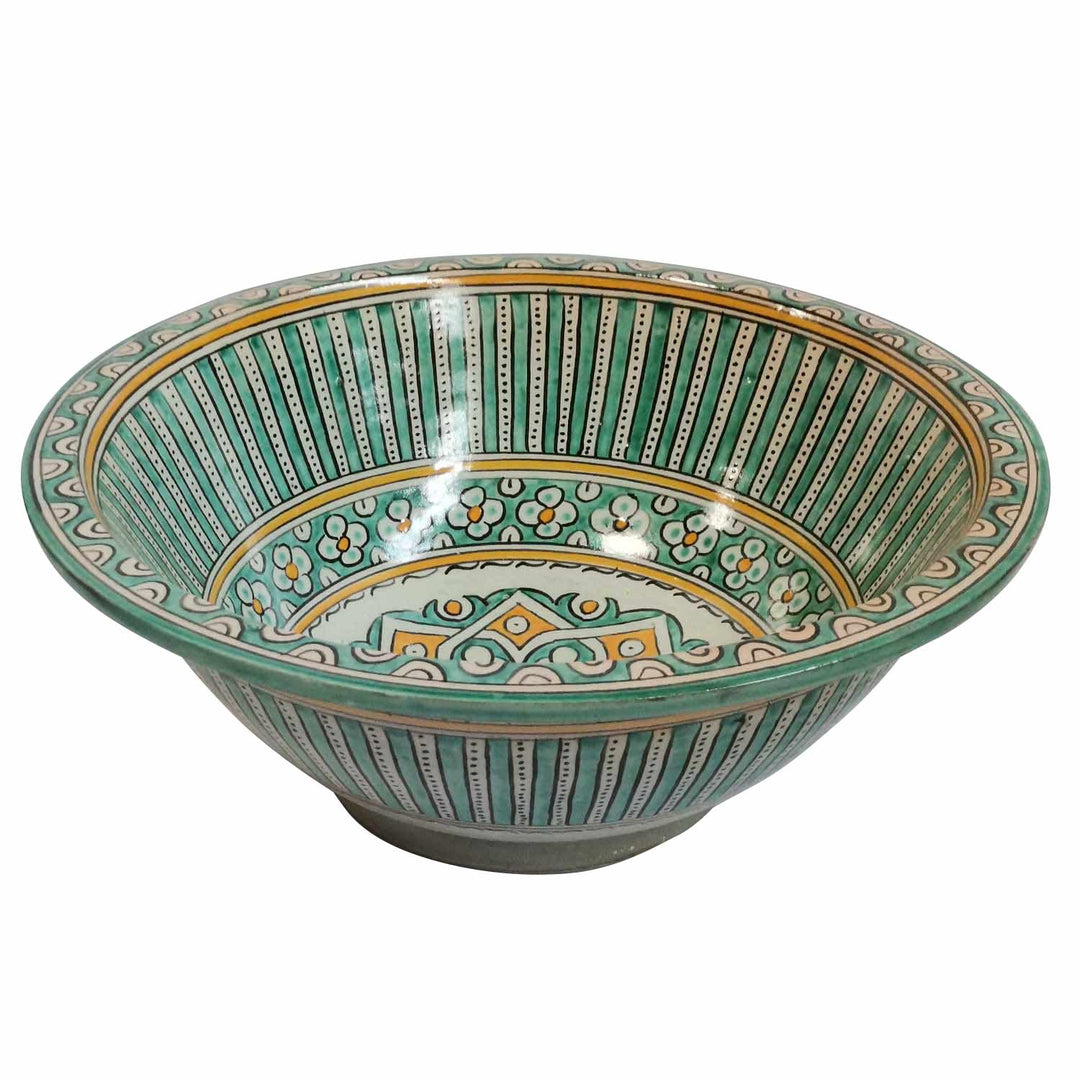 Orientalisches handbemaltes Keramik Waschbecken Fes111