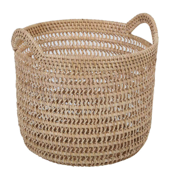 Rattan basket Eda natural with handle