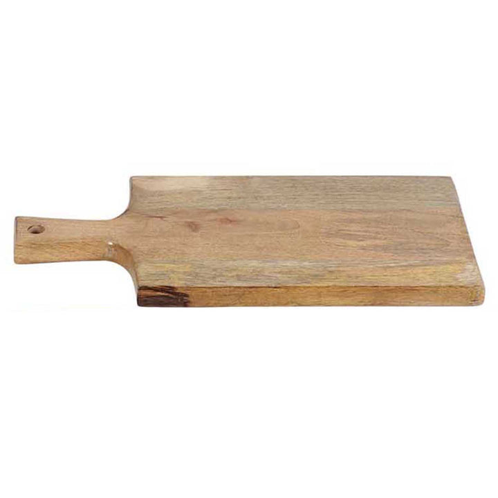 Wooden serving board 40cm long with handle