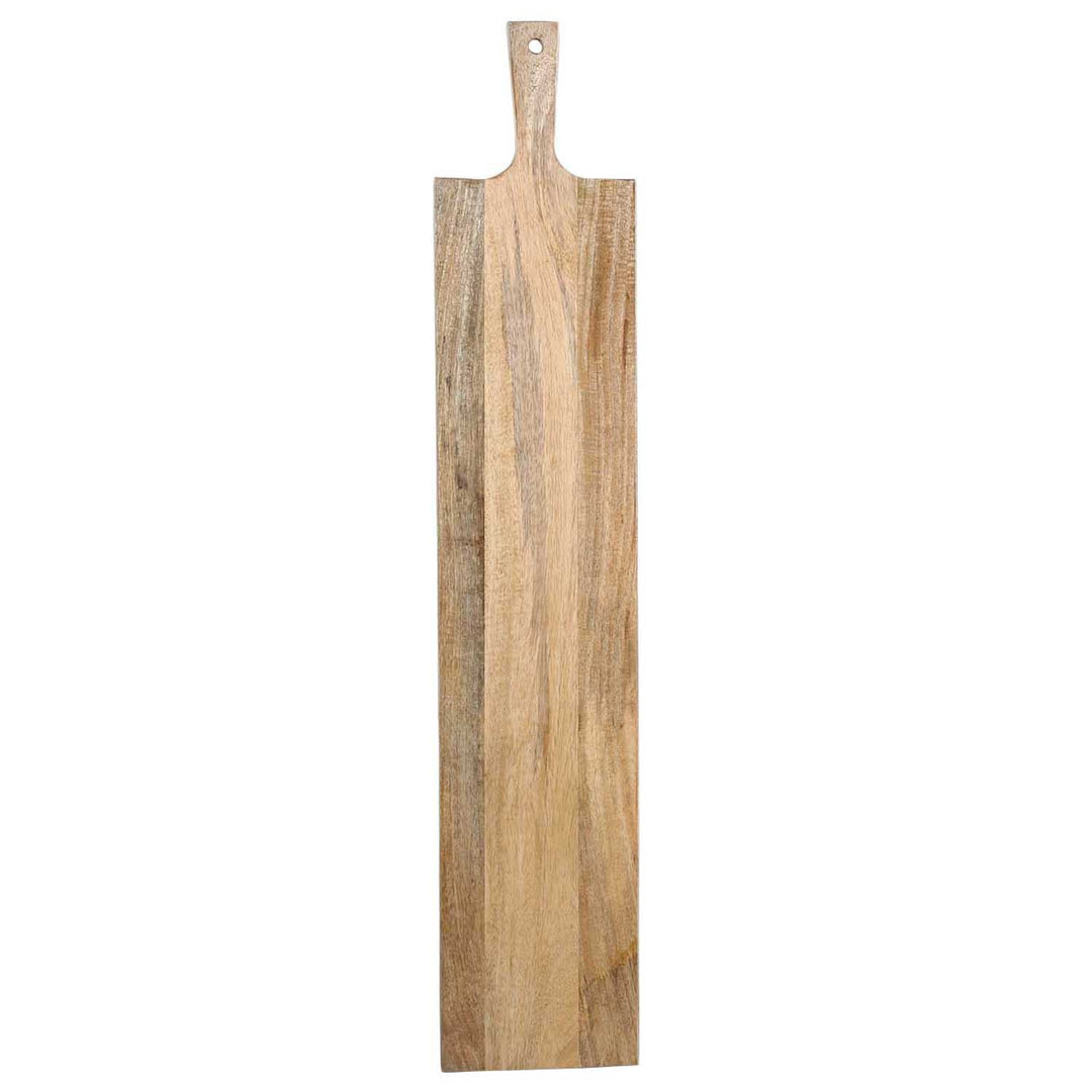Wooden serving board 100cm long with handle