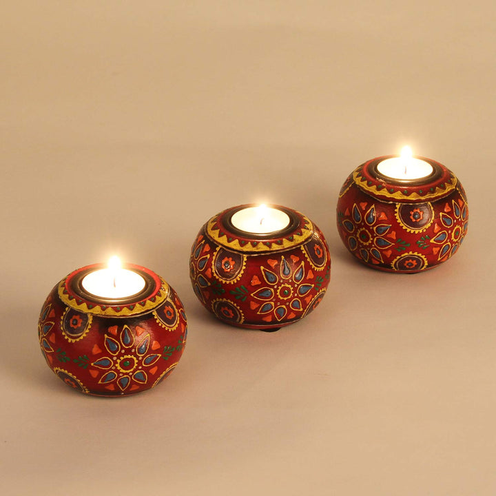 Tealight holder Anandra in a set of 3
