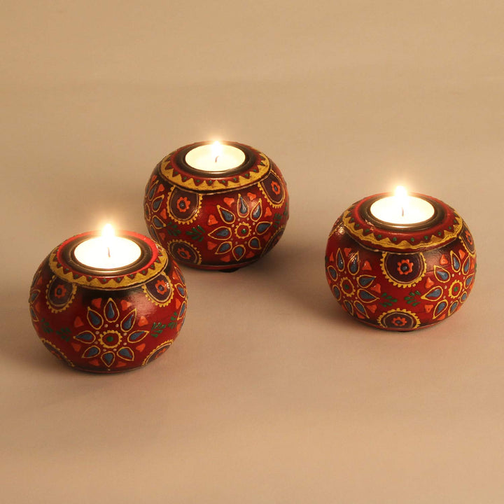 Tealight holder Anandra in a set of 3