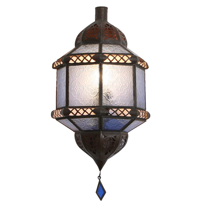 Wandlampe aus Marokko Trombi Blau