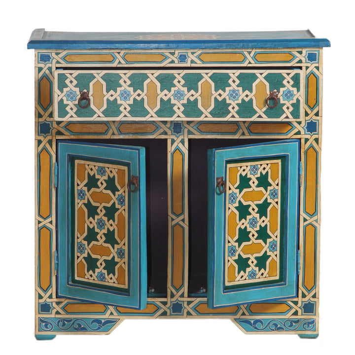 Marokkanische Antik-Kommode Mosaik
