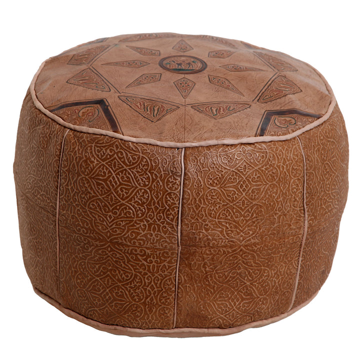 Arabic leather seat cushion camel