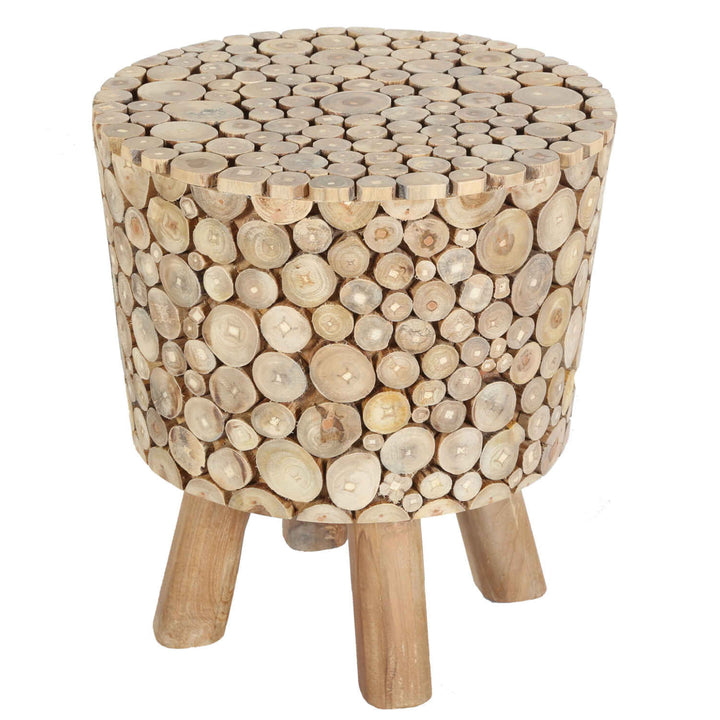 Teak wood stool Merida