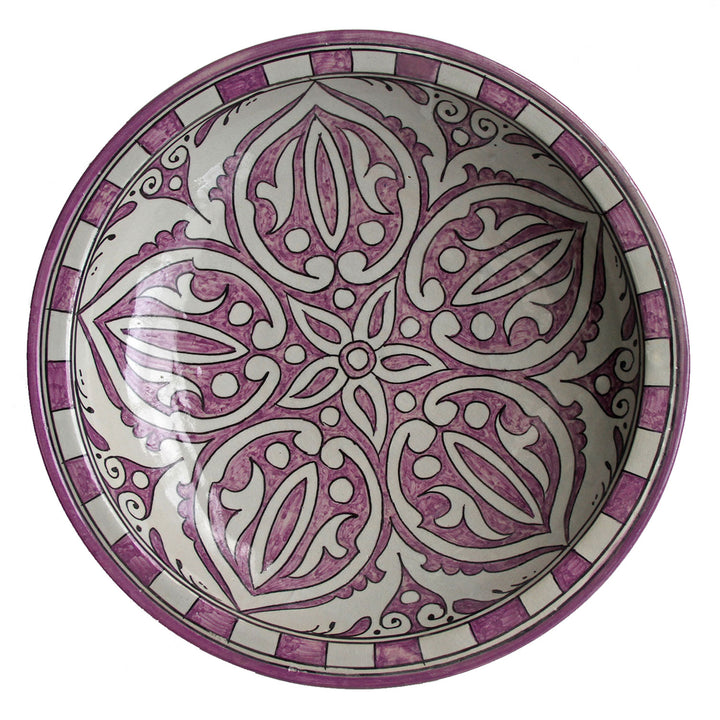 handgeschilderde keramische kom uit Marokko F020
