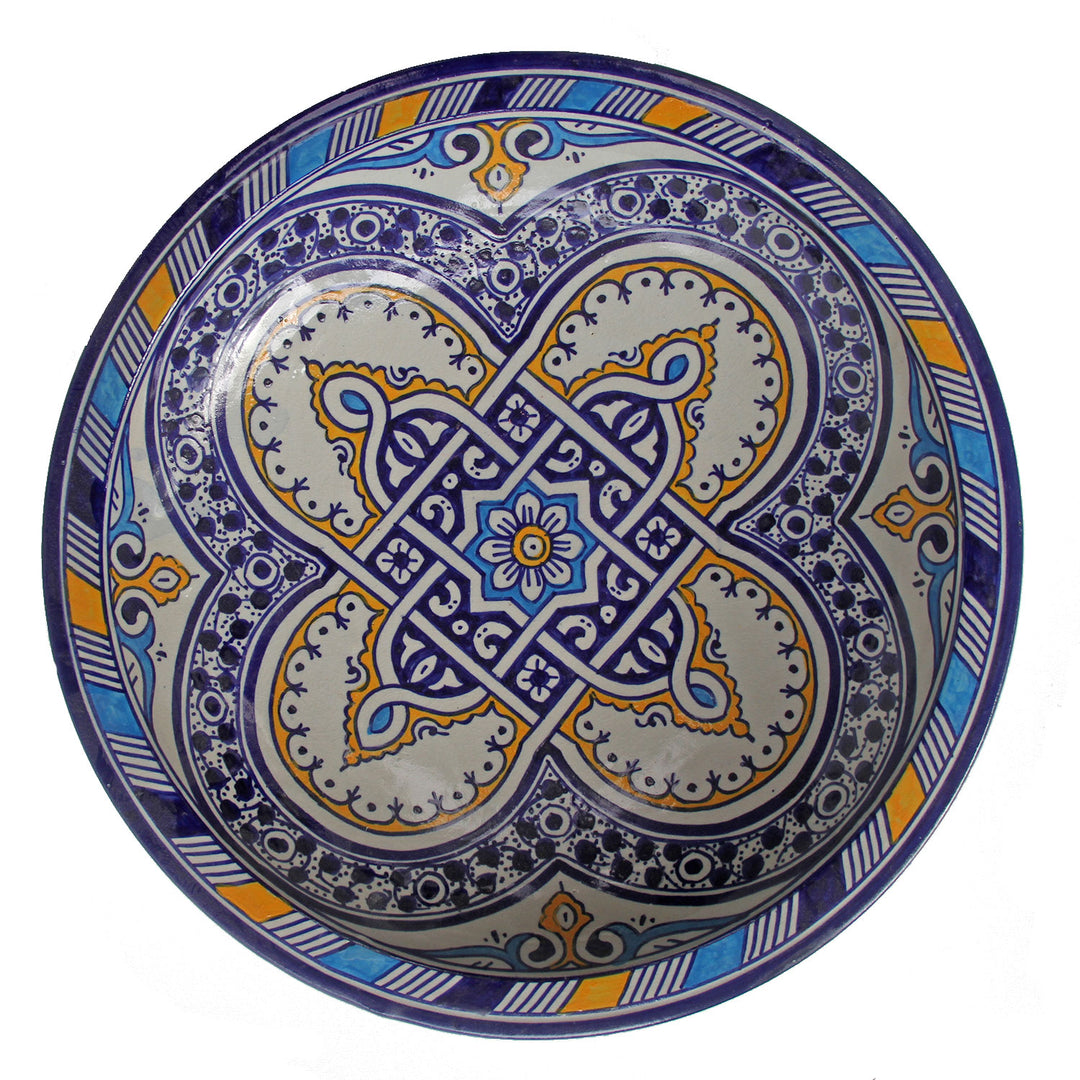 handbemalte Keramikschale aus Marokko F023