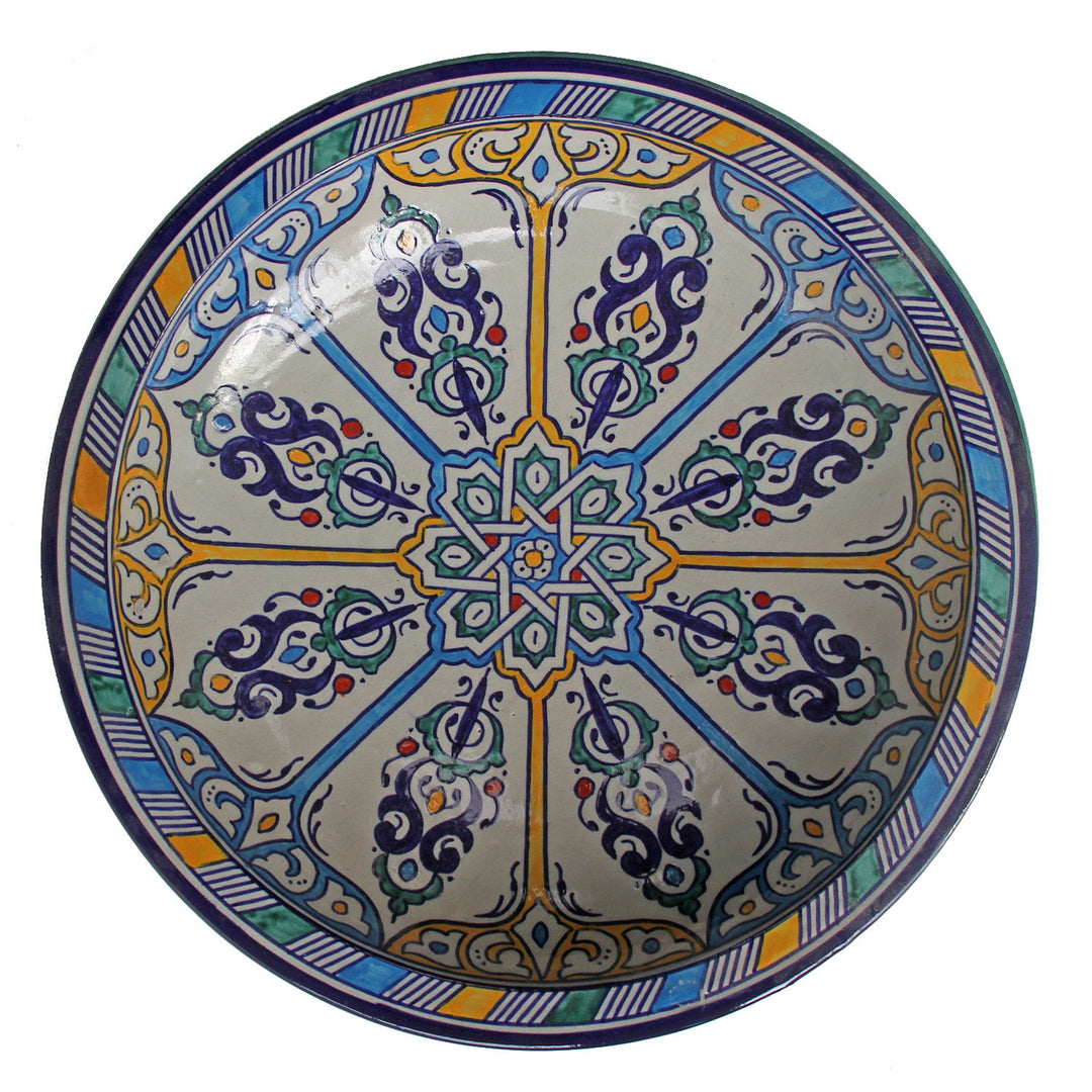 handbeschilderde keramische kom uit Marokko F025
