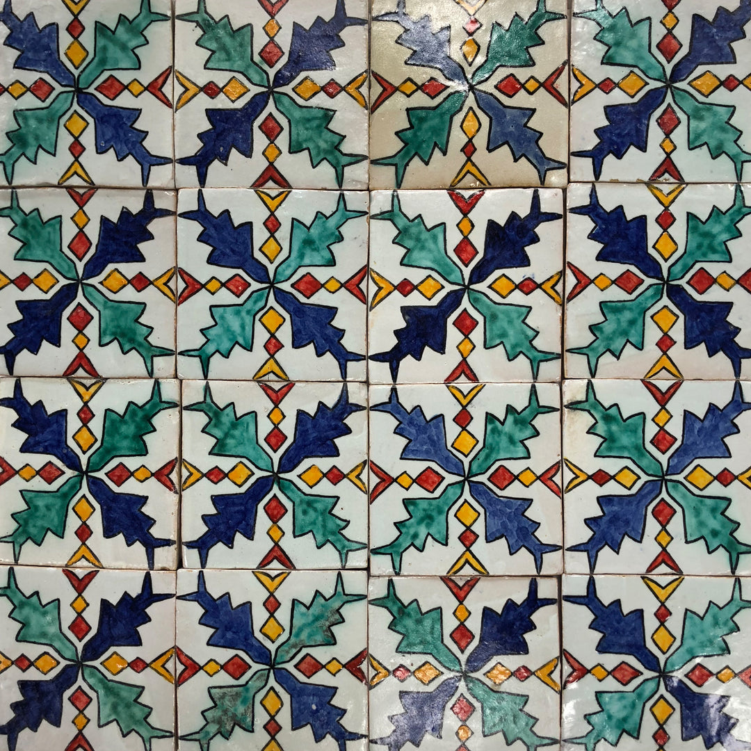 Hand painted tile Elham