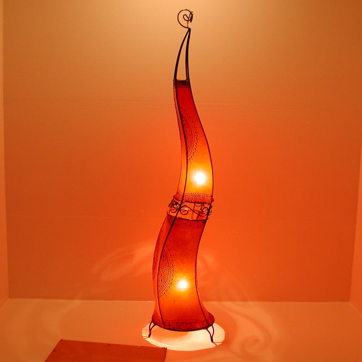 XXL Henna-Stehlampe Hissan H150 Rot
