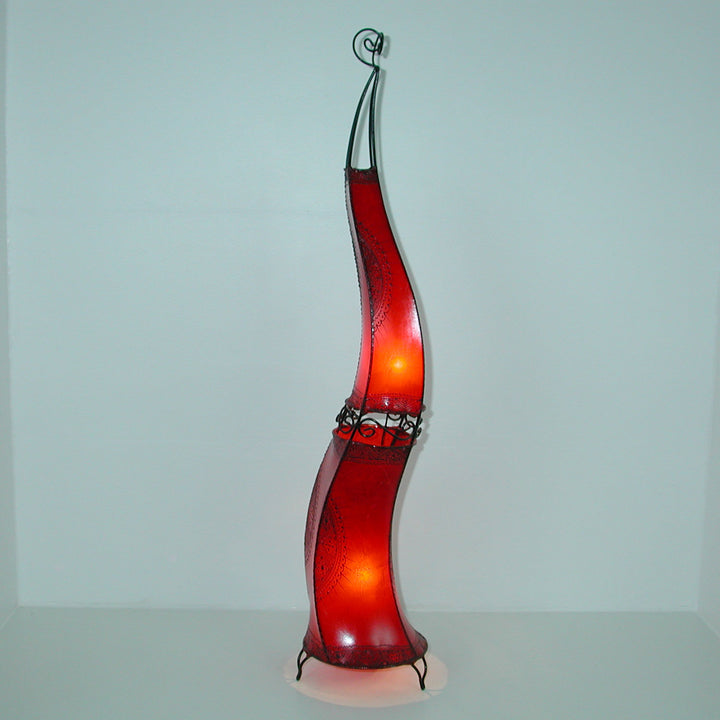 XXL Henna floor lamp Hissan H150 red