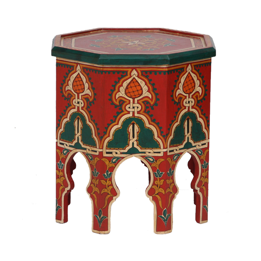 Wooden side table from Morocco Arabia
