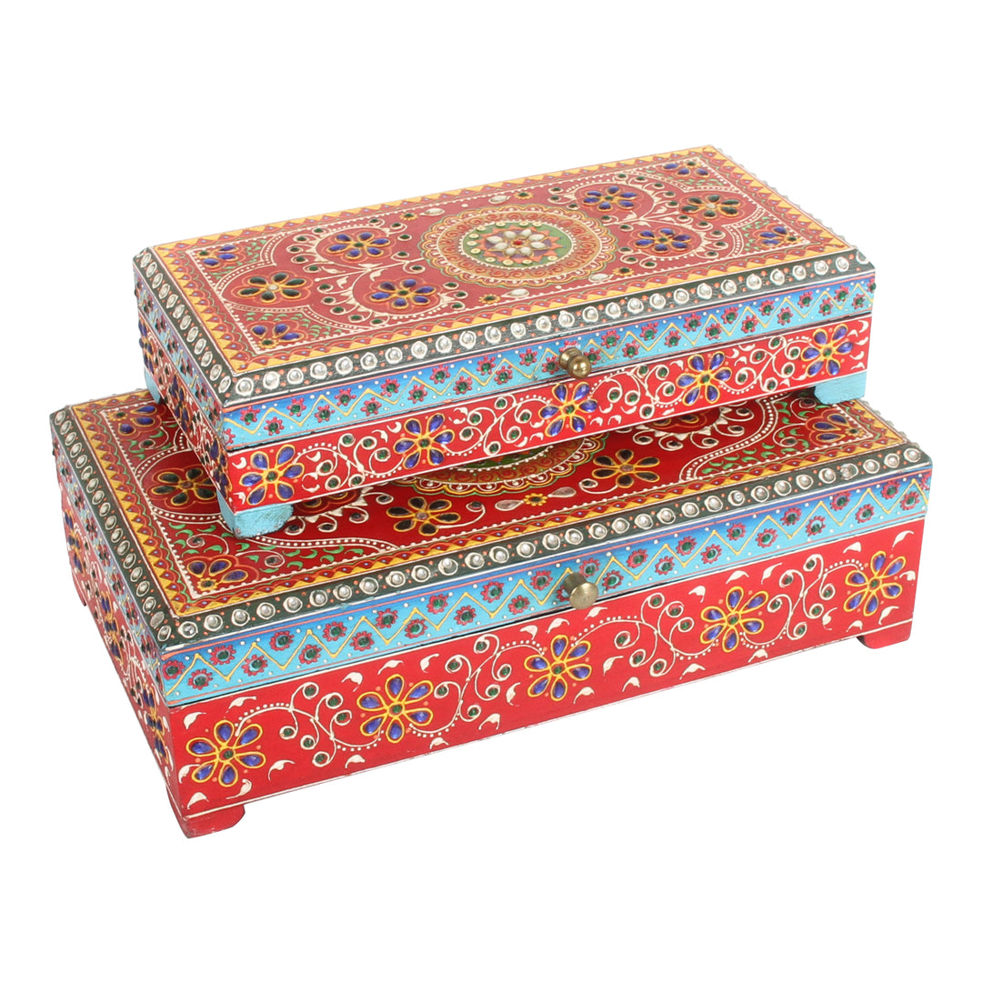 Oriental jewelry chests Devi in ​​a set of 2