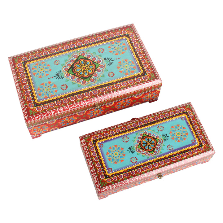 Oriental jewelry chests Padmee in a set of 2