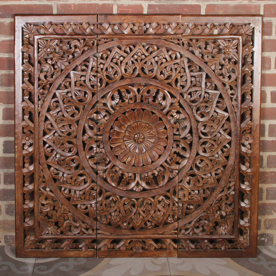 Indisches Holz Mandala Hossam