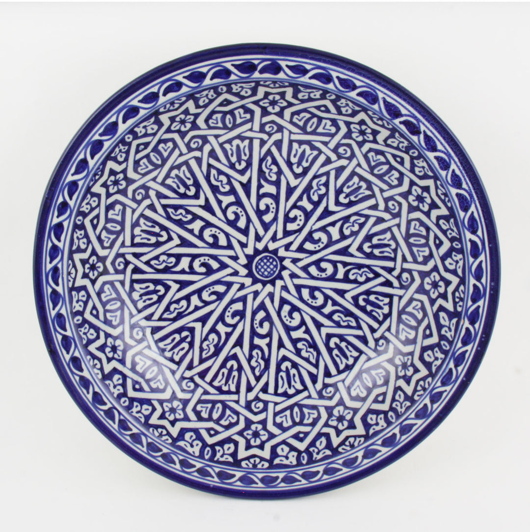 handbeschilderde keramische kom uit Marokko F016