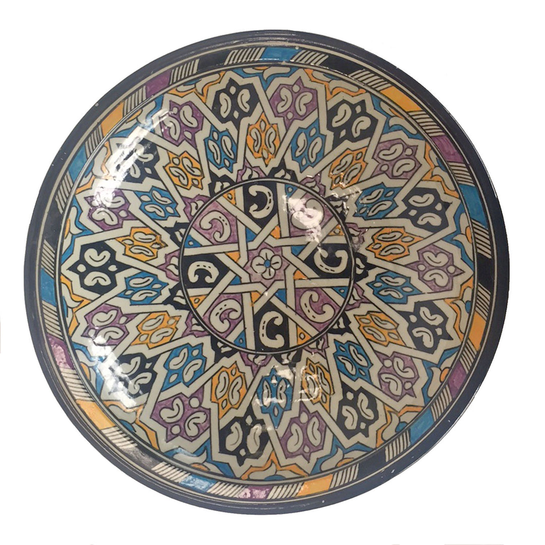 handbemalte Keramikschale aus Marokko F031