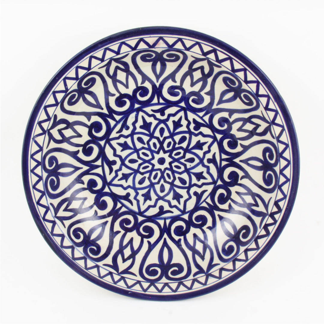 handbeschilderde keramische kom uit Marokko F012