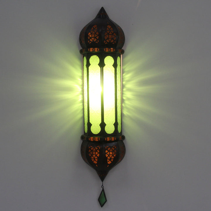 Moroccan wall lamp Ruya Green
