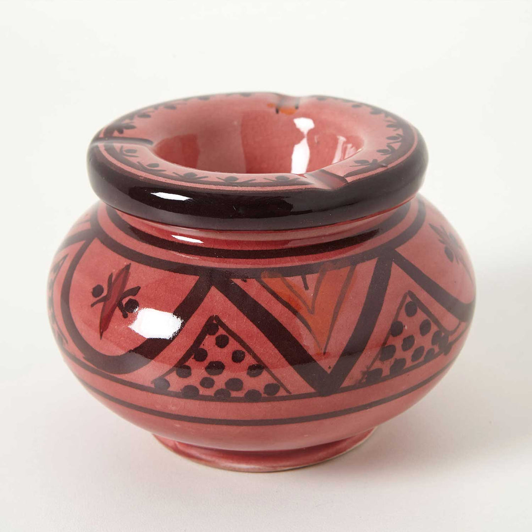 Keramik Aschenbecher rot