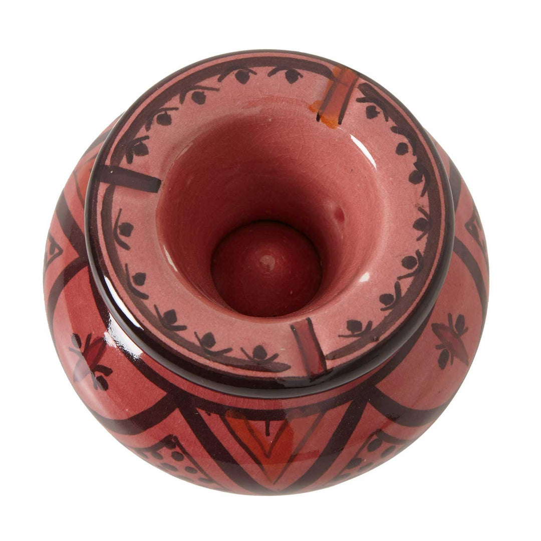 Ceramic ashtray red