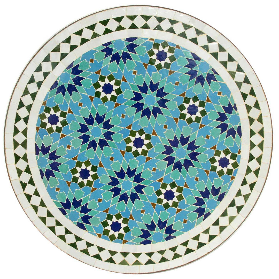Mosaic table from Morocco -M60-49