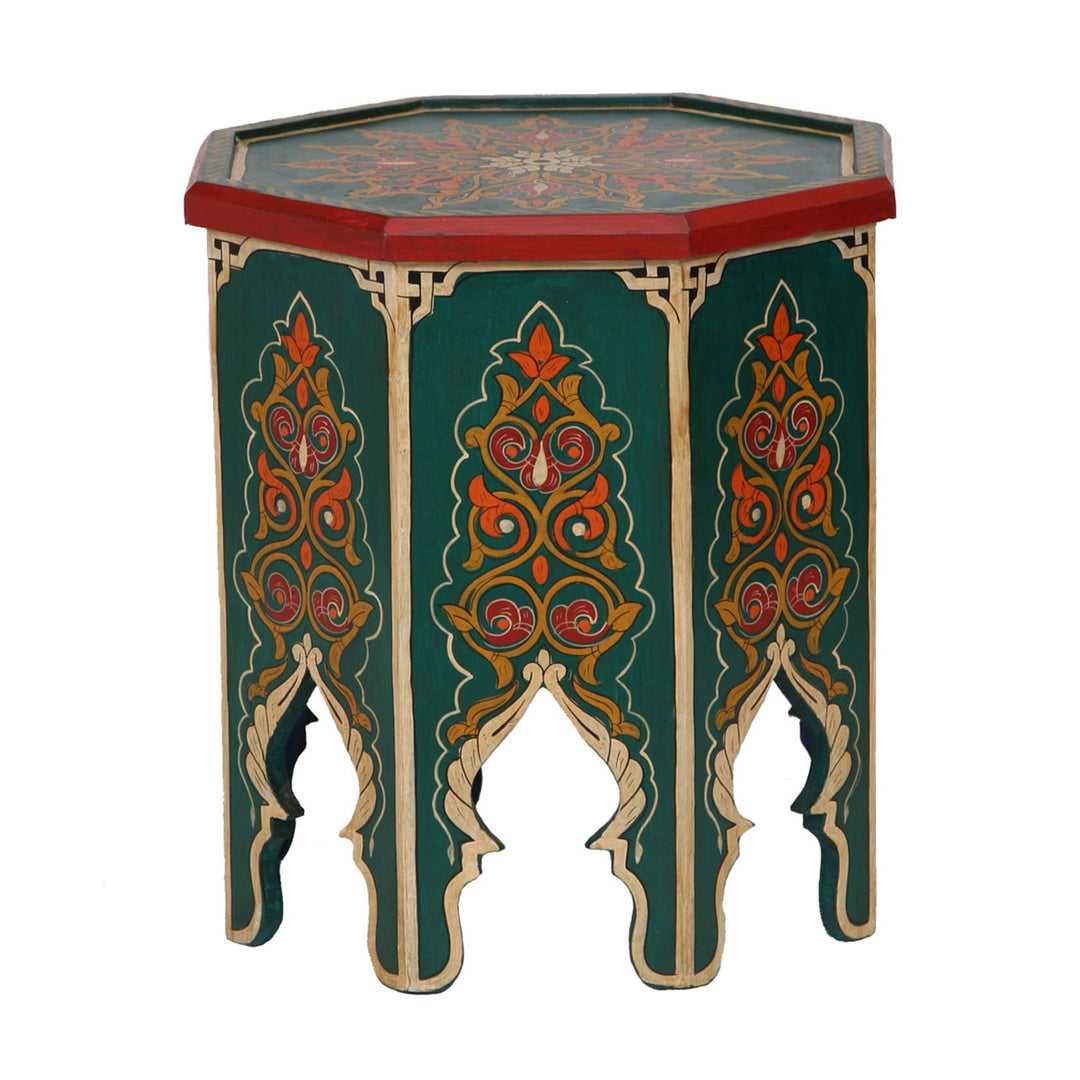 Moroccan wooden side table Schaouen