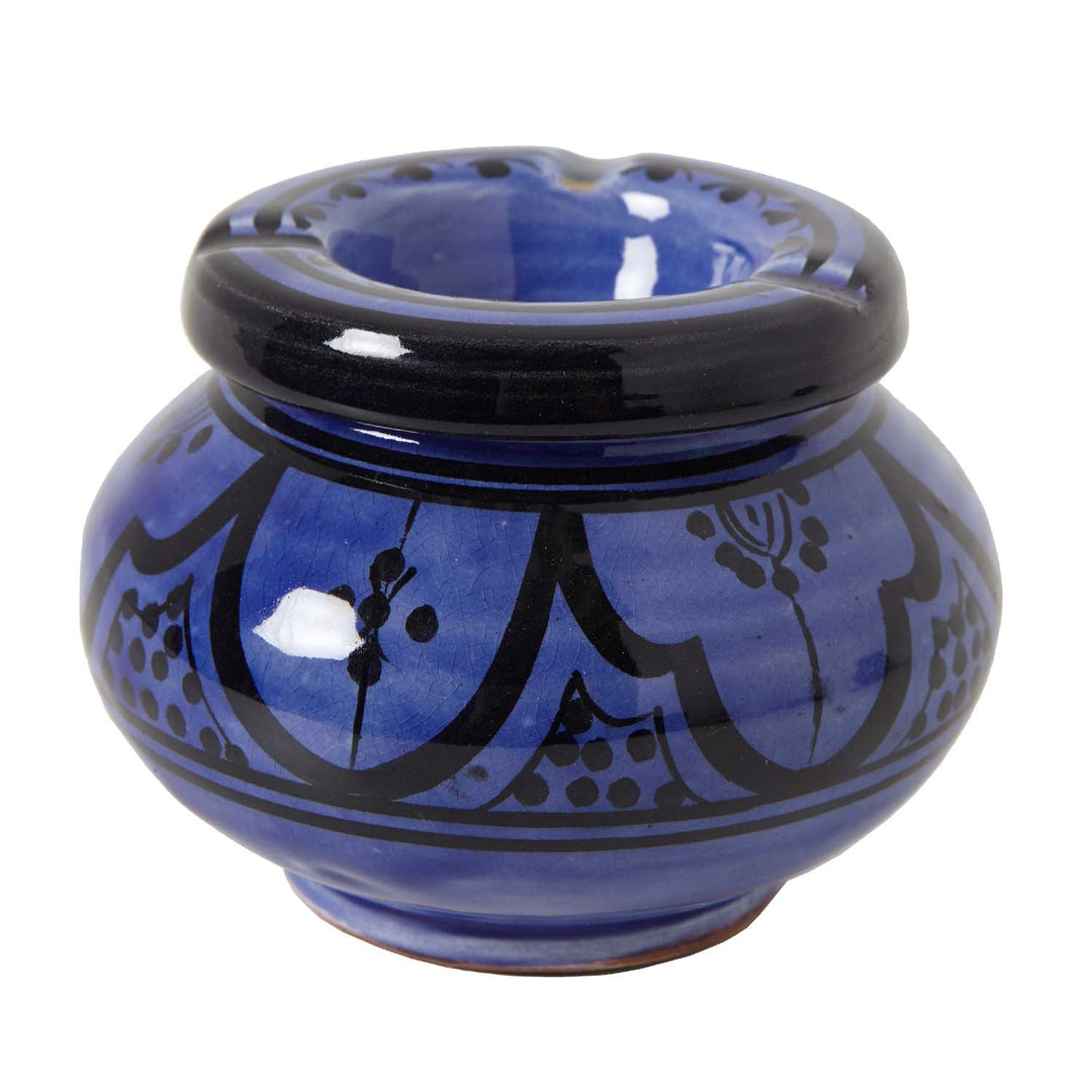 Keramik Aschenbecher blau