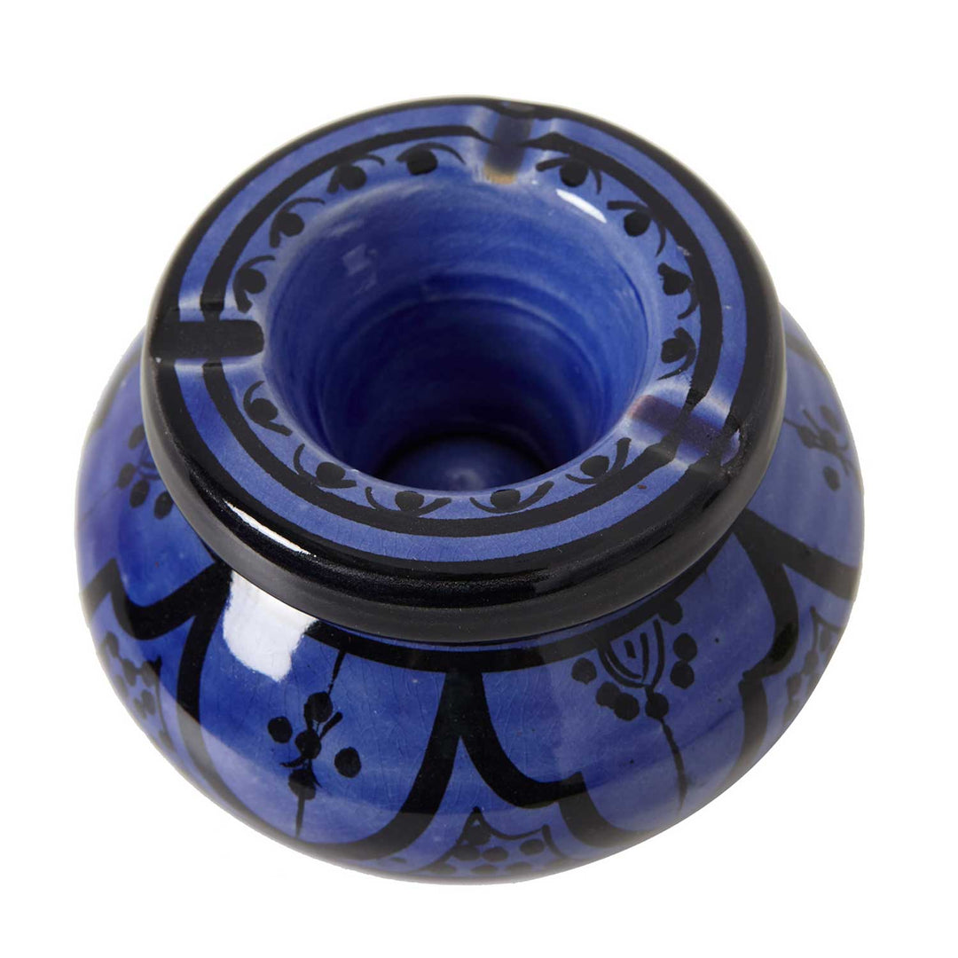 Keramik Aschenbecher blau