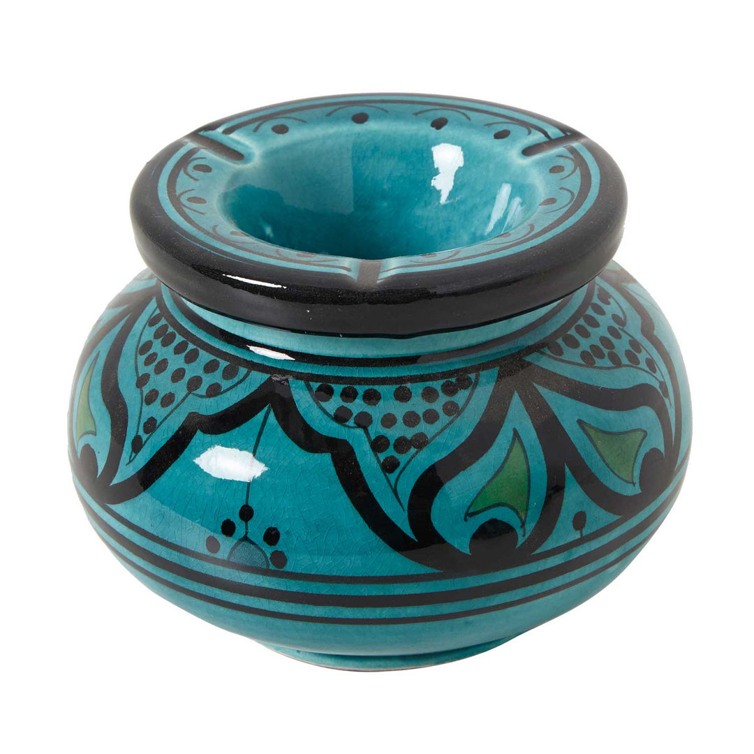 Keramik Aschenbecher Türkis